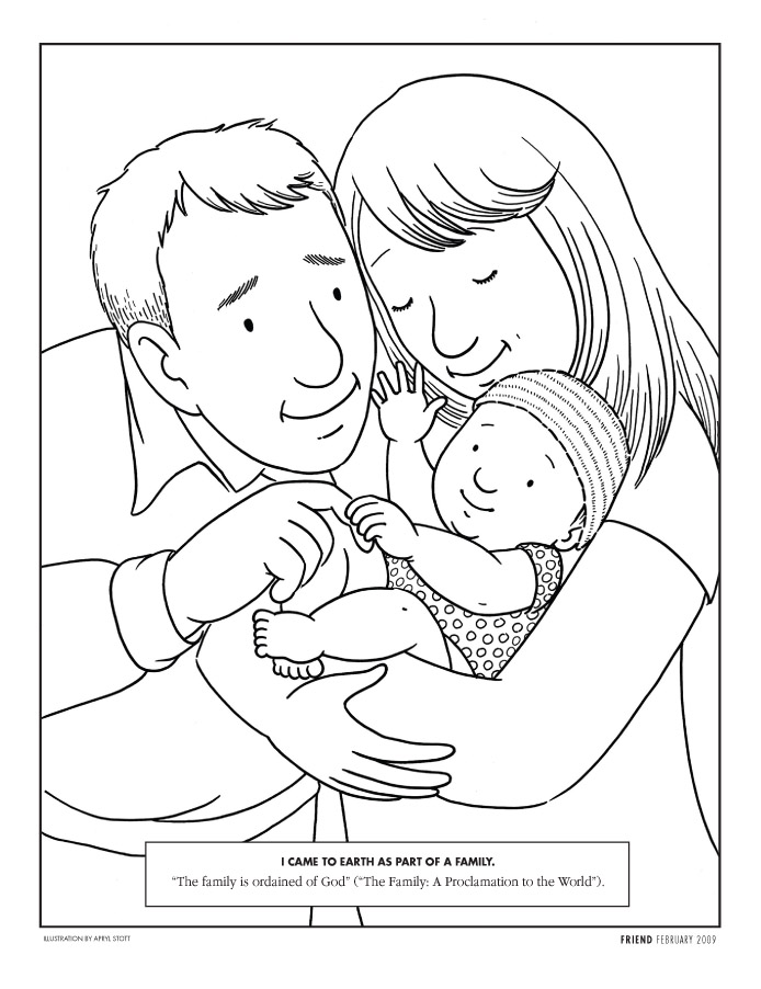 i love my family coloring pages - photo #5